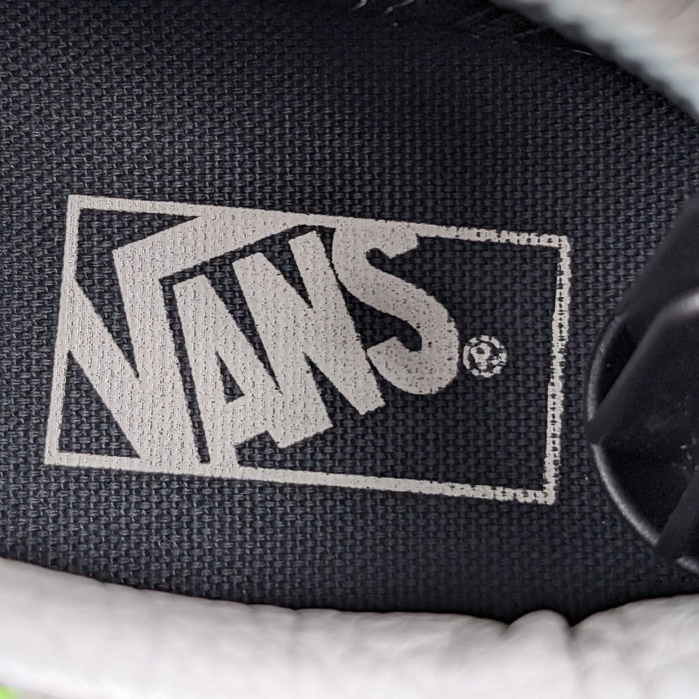 VANS*Unisex "Off The Wall" 2020 Flame Black True White Lace-Up Sneakers~See SIze - Picture 6 of 12